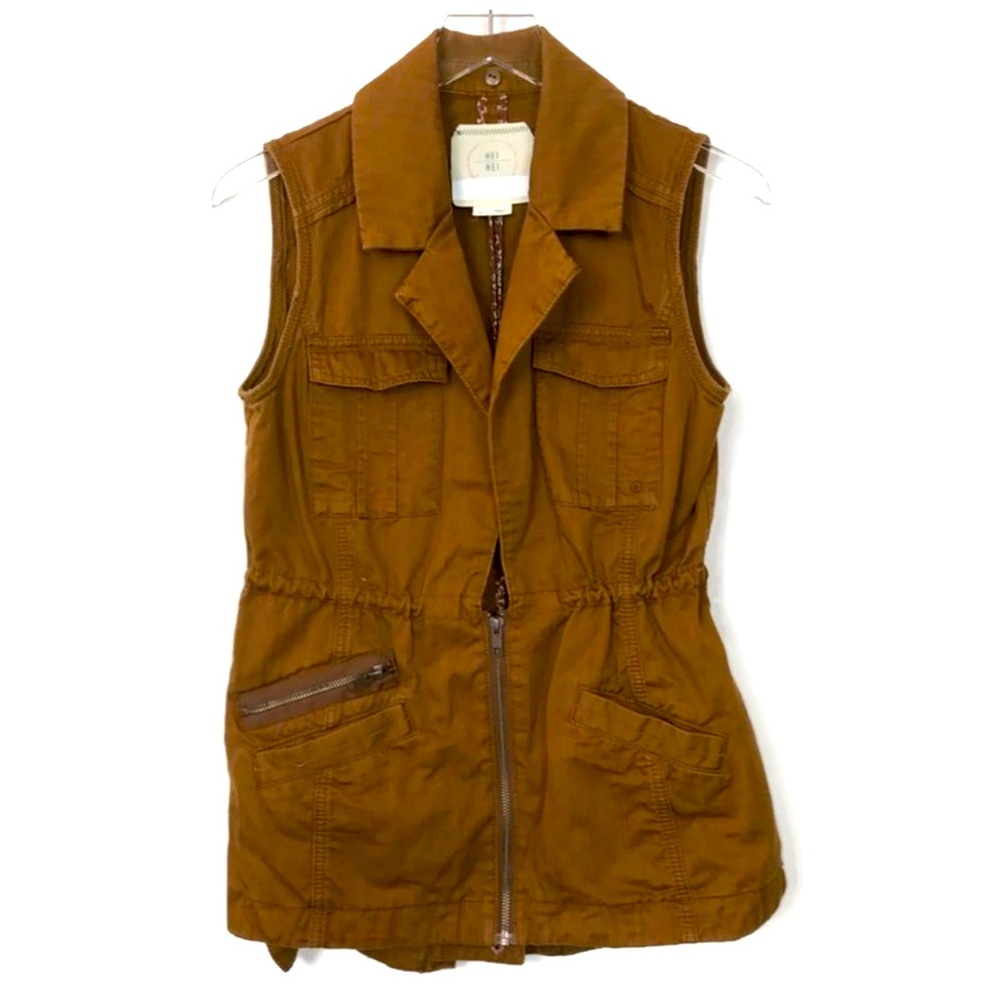 Hei Hei by Anthropologie Drawstring-Waist Cargo Vest Size XS